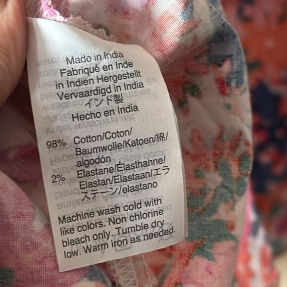 J.Crew Mercantile Floral Ruffle Flutter Cotton Dress women’s size 6. - Picture 7 of 8